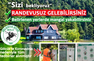 RANDEVUSUZ ZİYARETÇİLERİNİ BEKLEYEN GÖLCÜK'TE MANGAL DA SERBEST